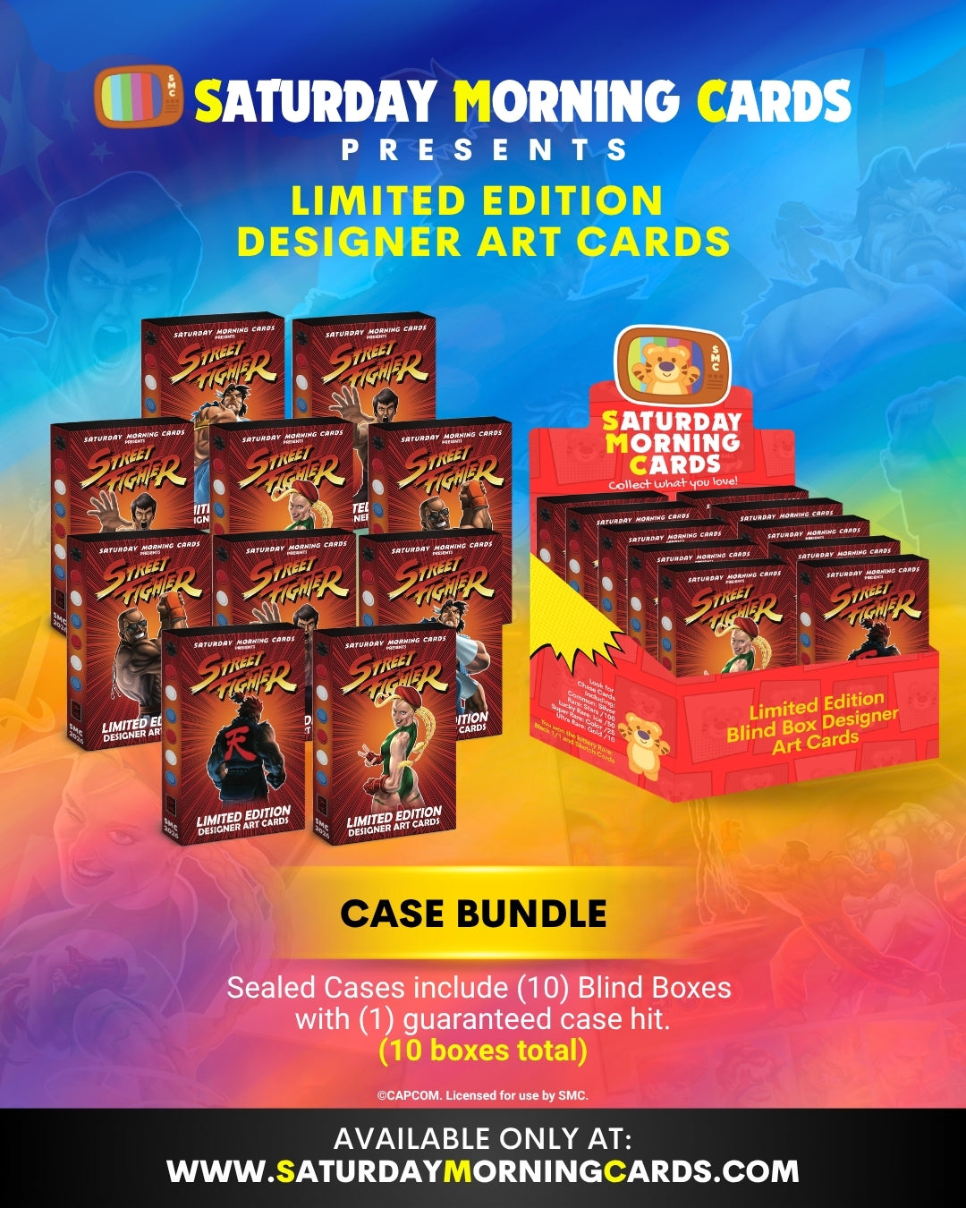 Street Fighter Sealed Case – 10 Single-Card Boxes (Pre-Order