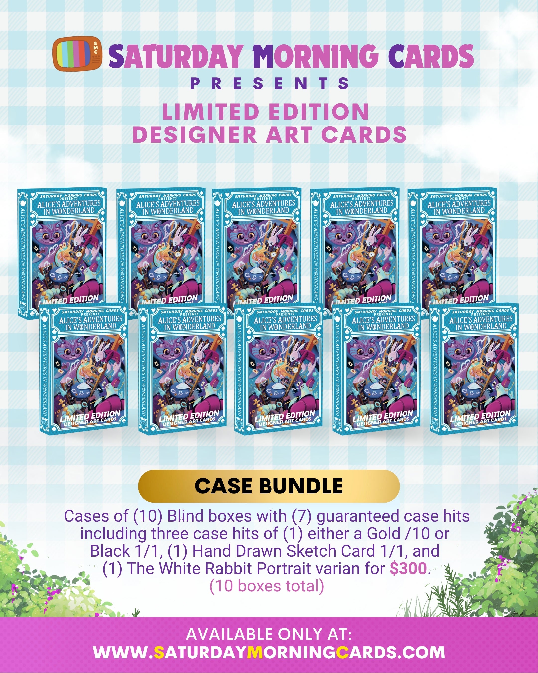 Alice's Adventures in Wonderland Sealed Case (10 Single Card Boxes) – Saturday Morning Cards