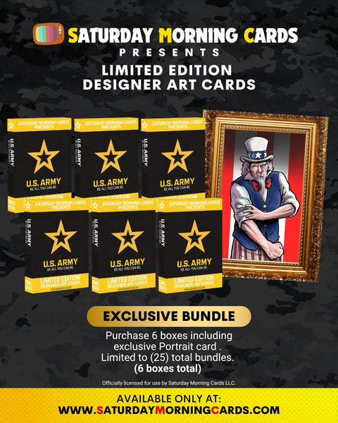 U.S. Army Exclusive Portrait Bundle – 6 Single-Card Boxes – Saturday Morning Cards