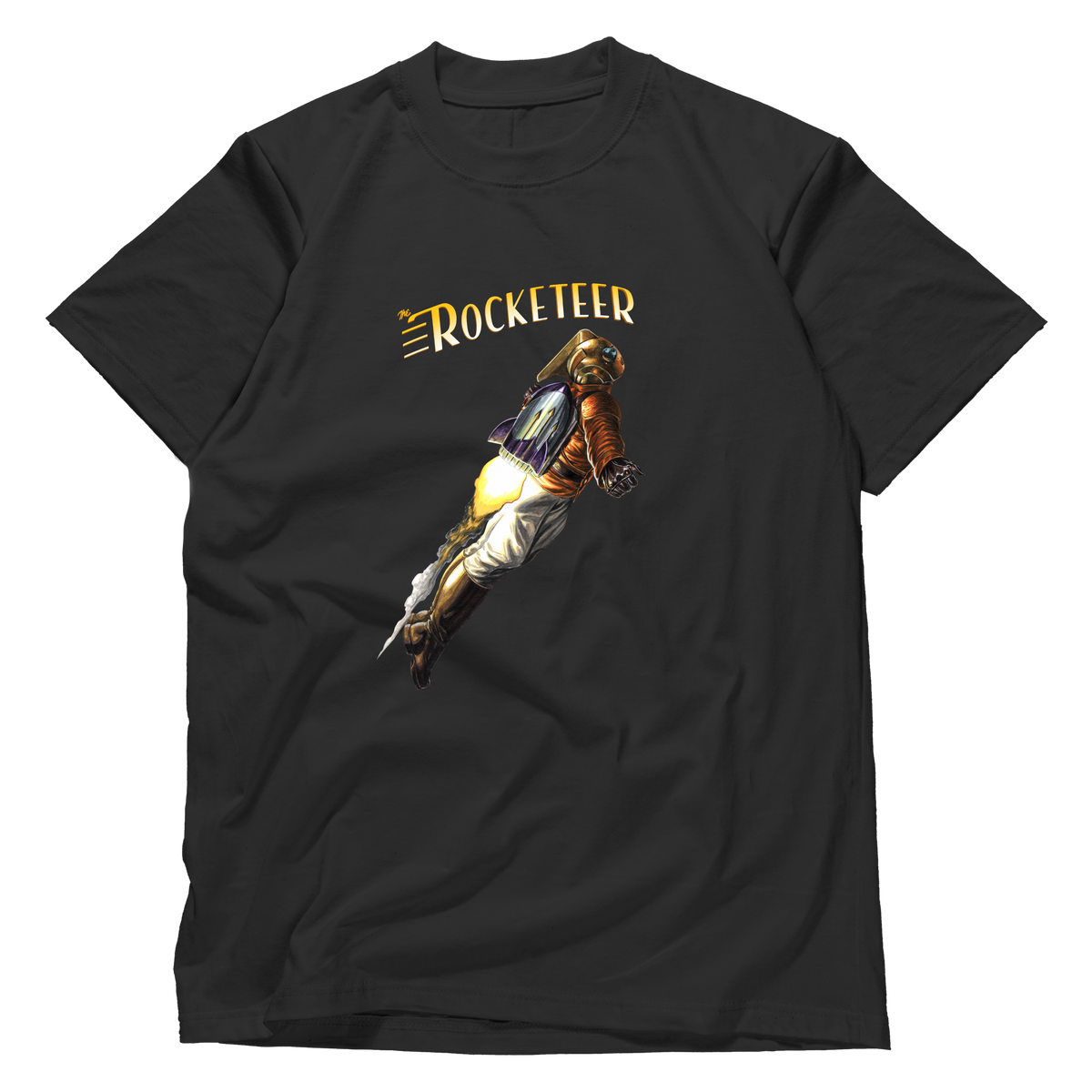 The Rocketeer Flight Designer Art T-Shirt – Saturday Morning Cards
